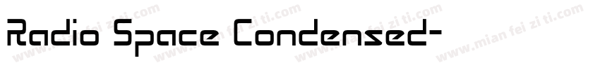 Radio Space Condensed字体转换